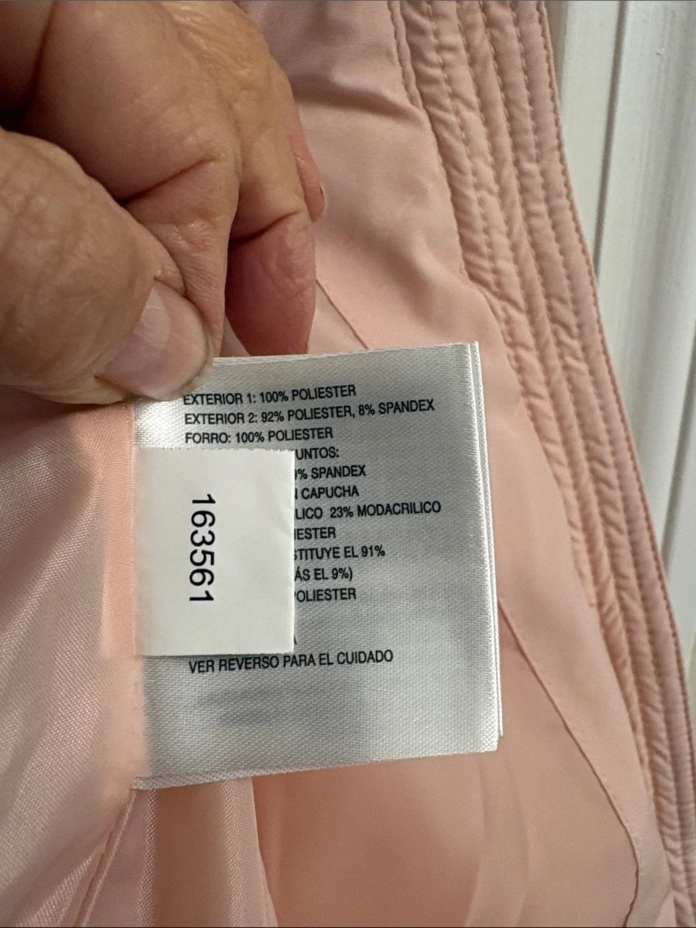 Michael Kors Blush Pink Quilted Puffer Jacket with Stand Collar